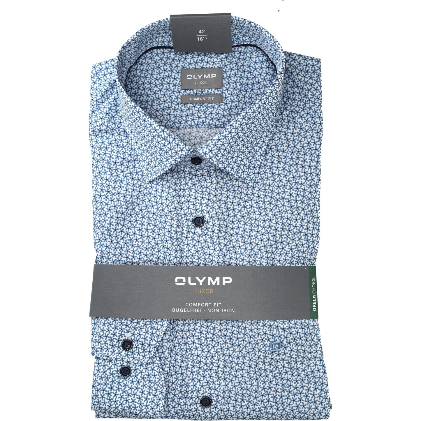 Olymp_CF Herren Hemd in blau