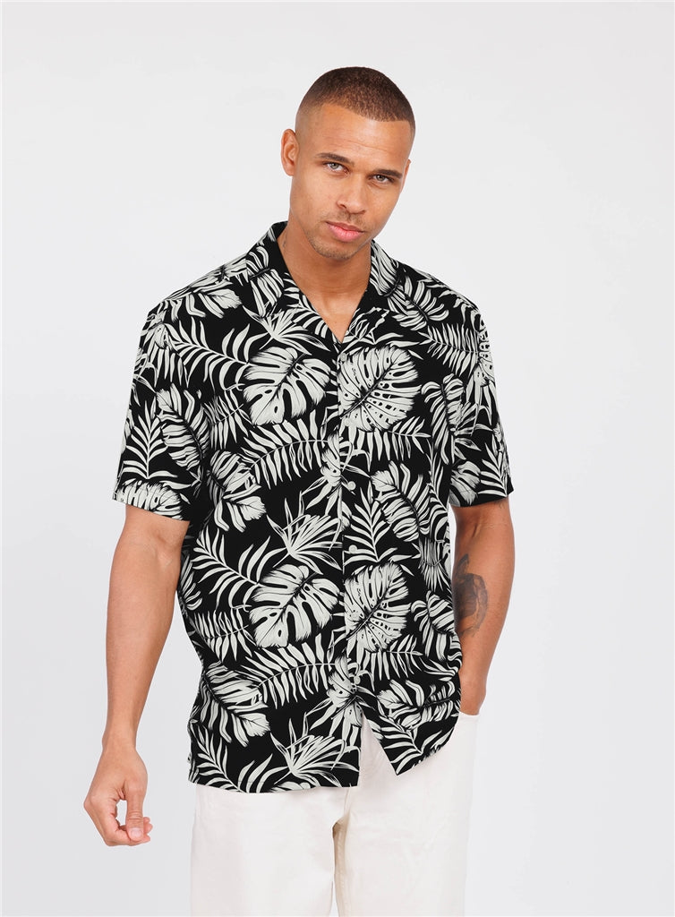 Key Largo Herren Hemd in schwarz
