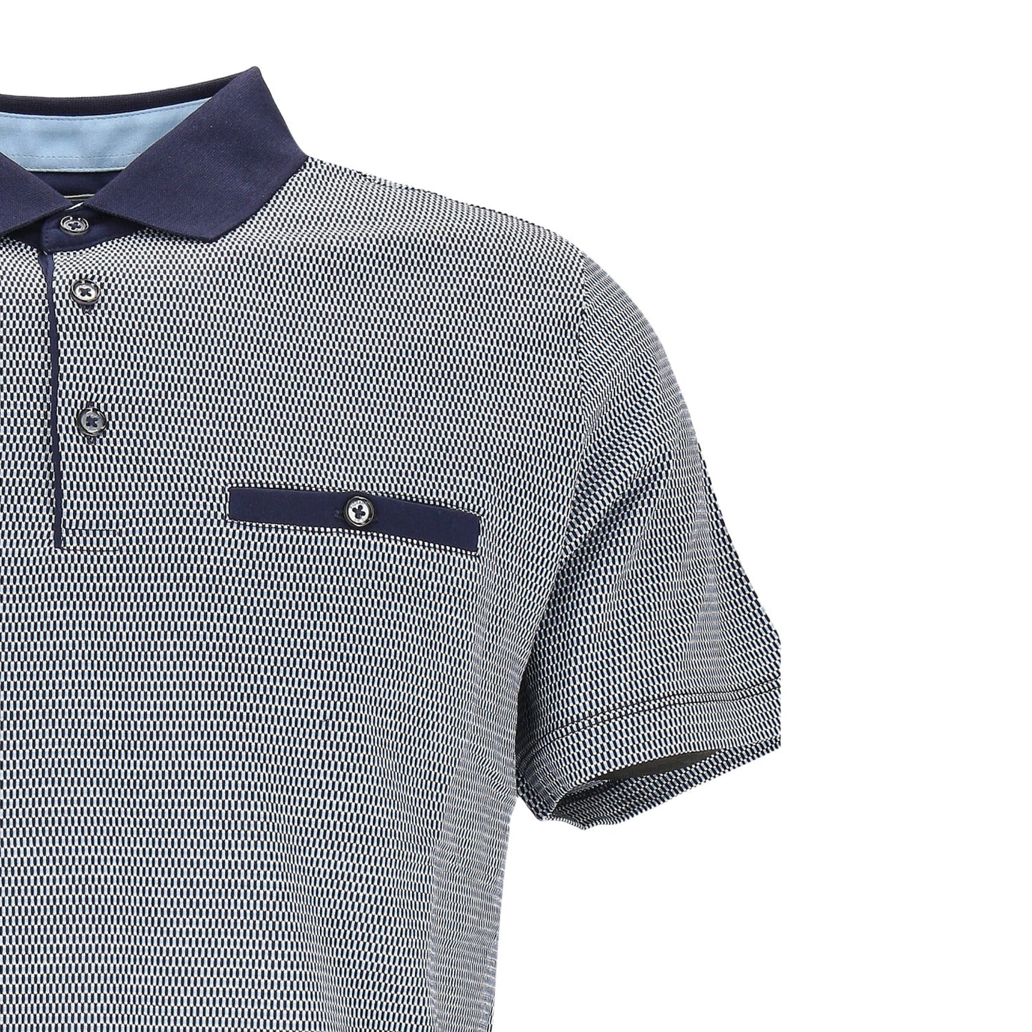 Ragman Herren Poloshirt in blau
