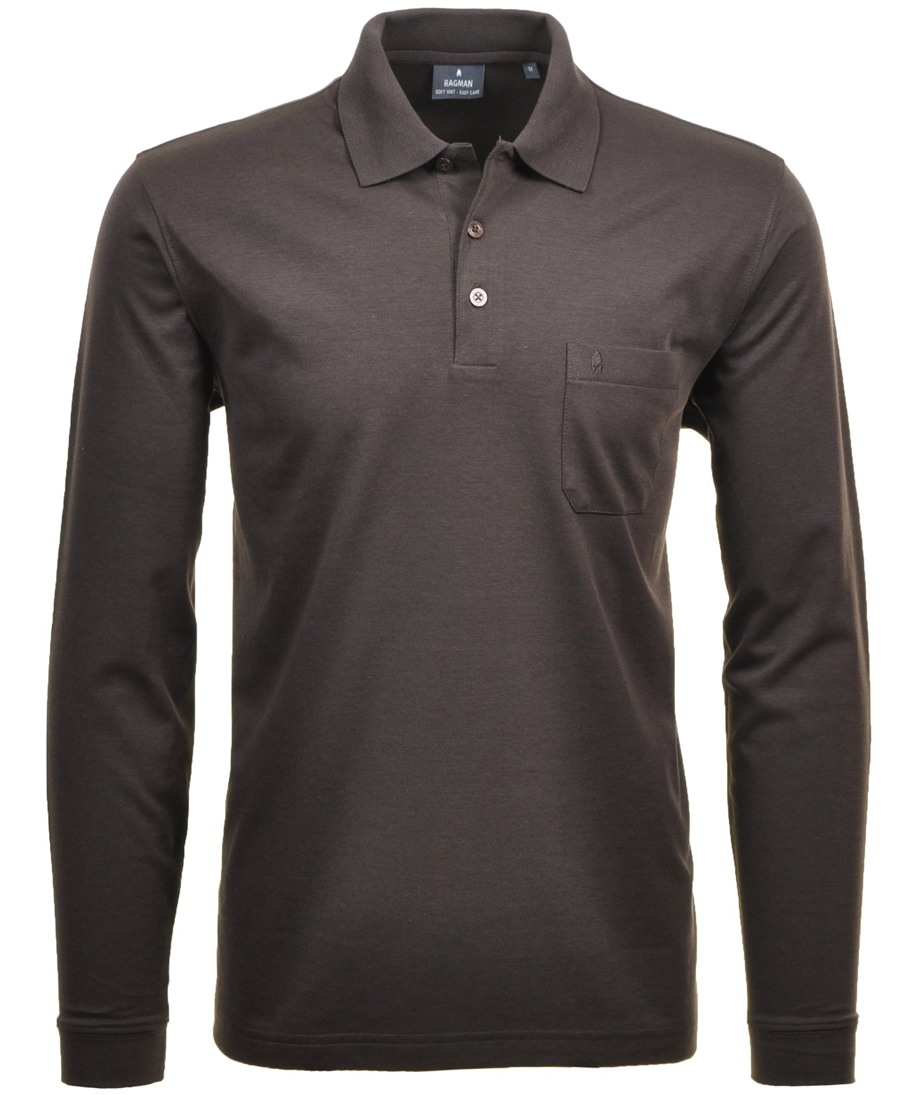 Ragman Herren Long Sleeve in braun