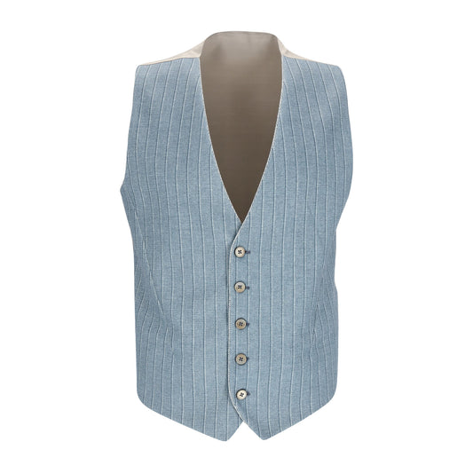 Zuitable_BF (BodyFit) Herren Weste in hellblau