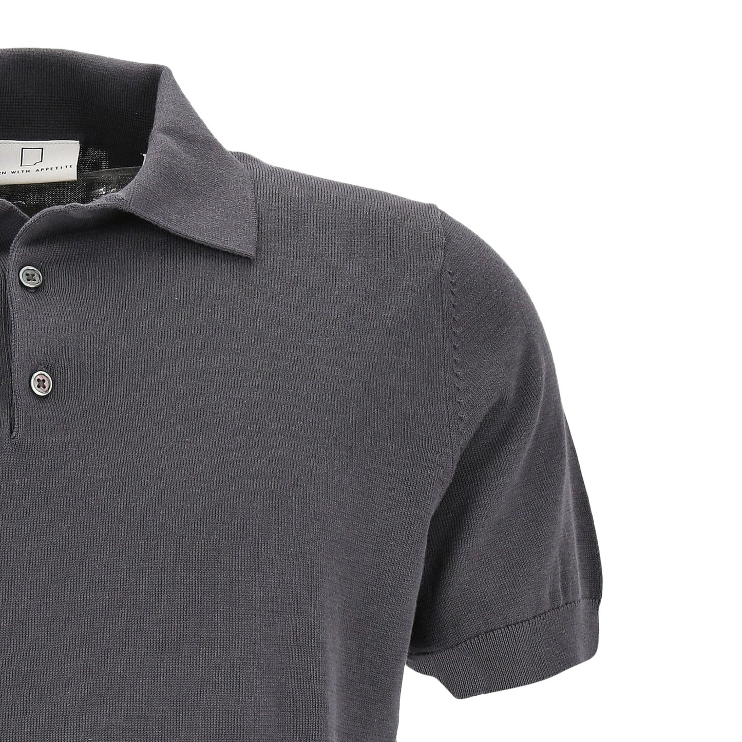 Born with Appetite Herren Poloshirt in schwarz