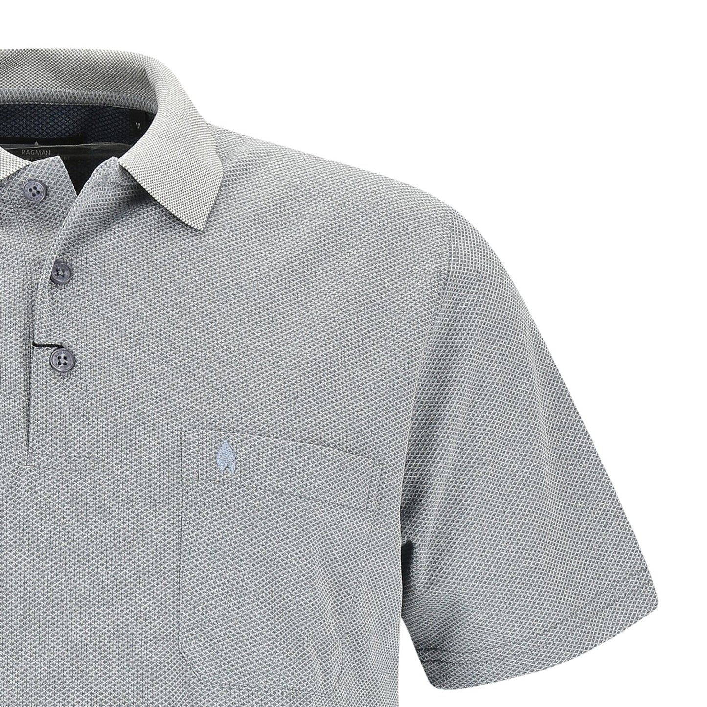 Ragman Herren Poloshirt in hellblau