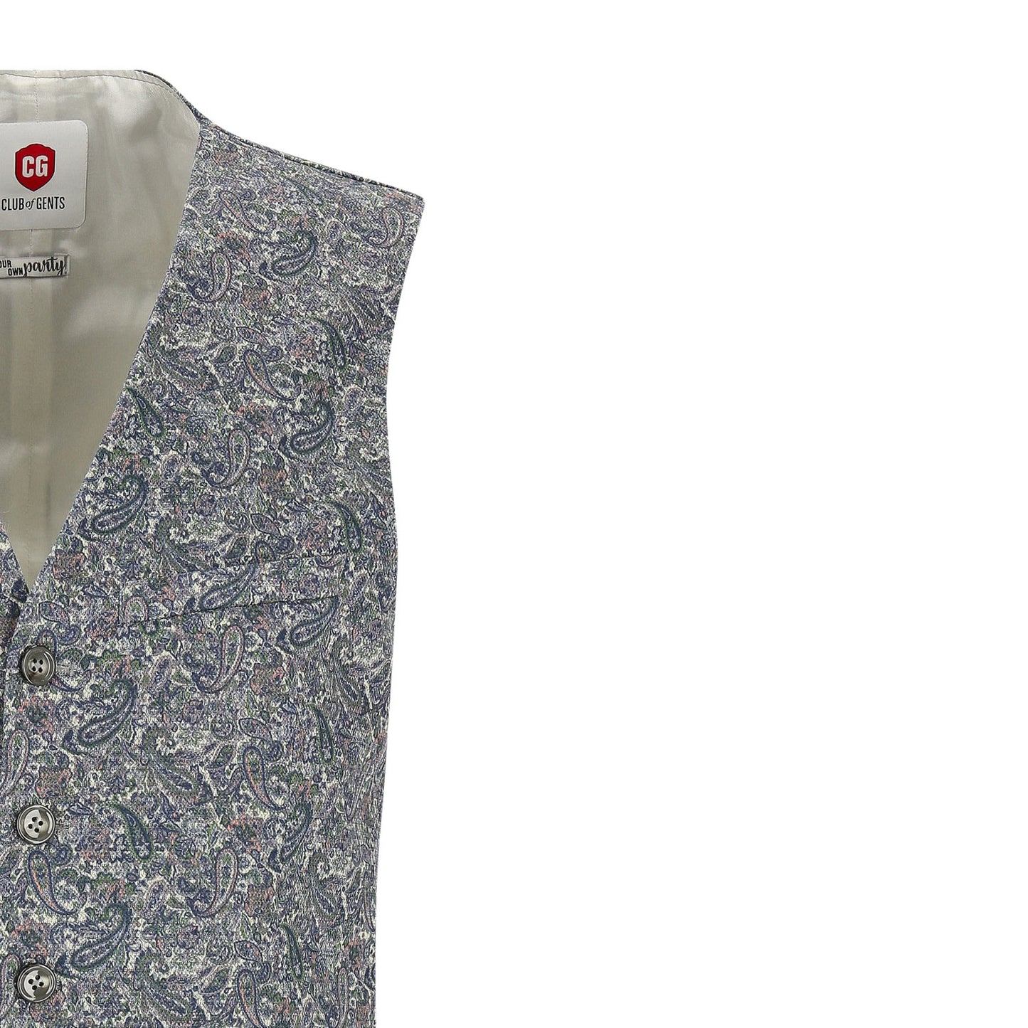 CG - YOPARTY Herren Weste in blau